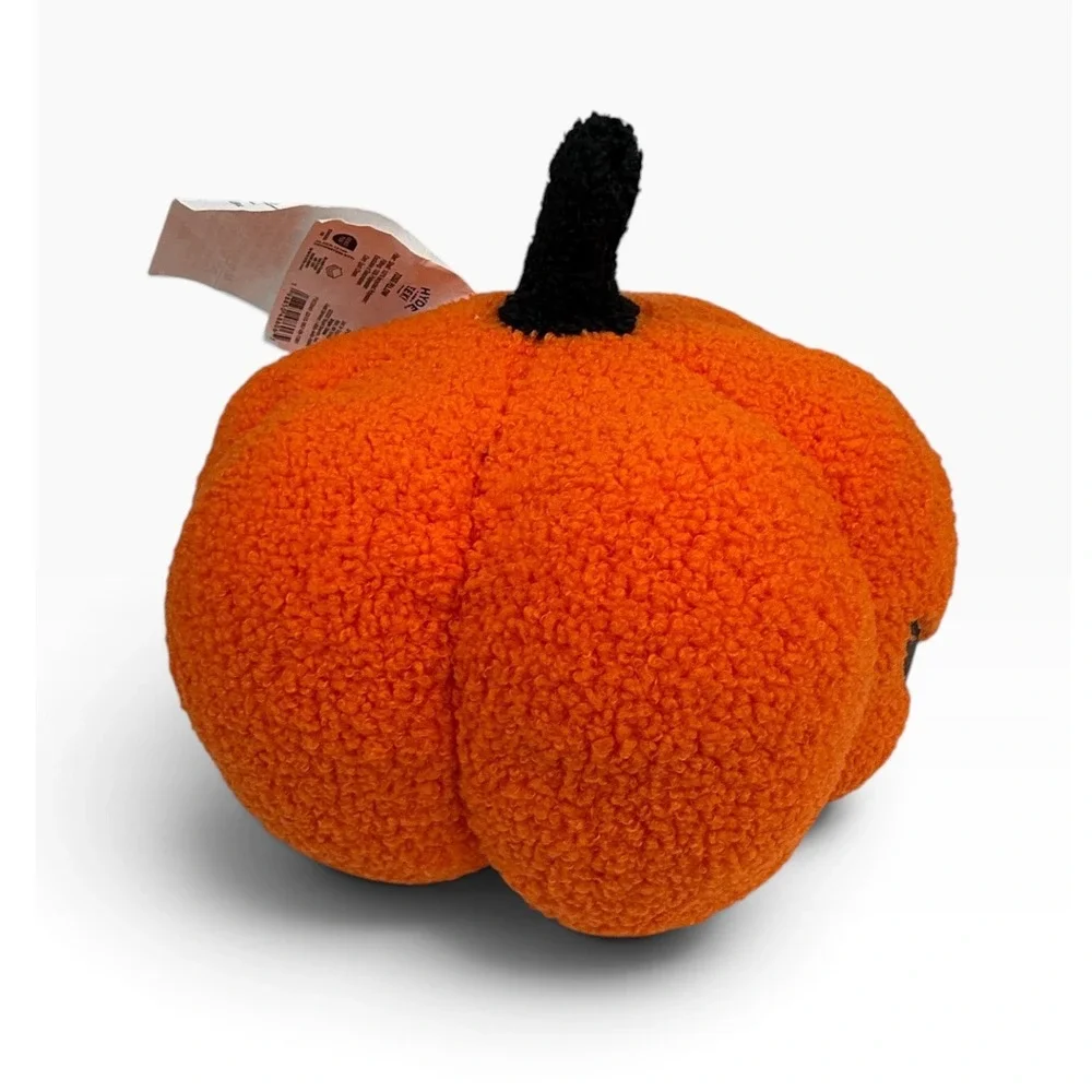Target Hyde and Eek Toss Pillow 10x12.5 Orange Jack-O-Lantern Sherpa Plush 2025